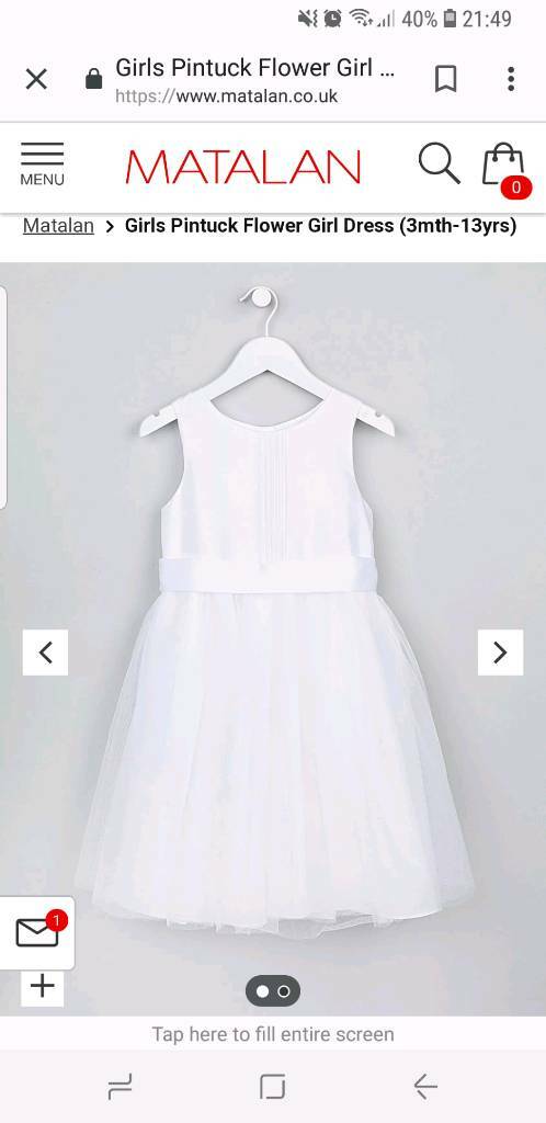 matalan petal flower girl dress
